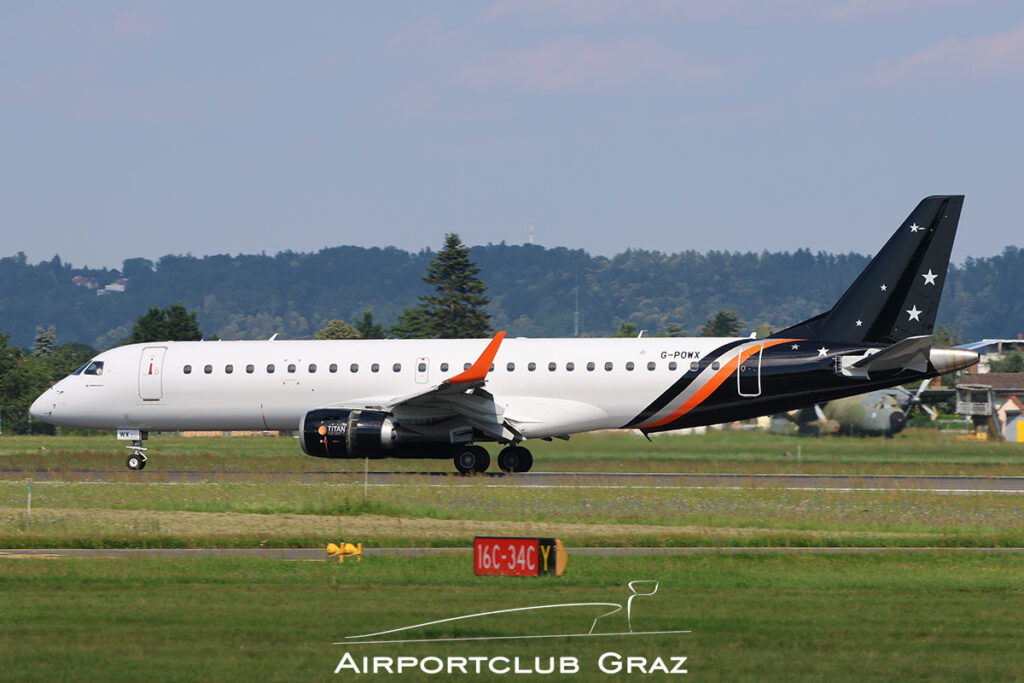Titan Airways Embraer 190 G-POWX