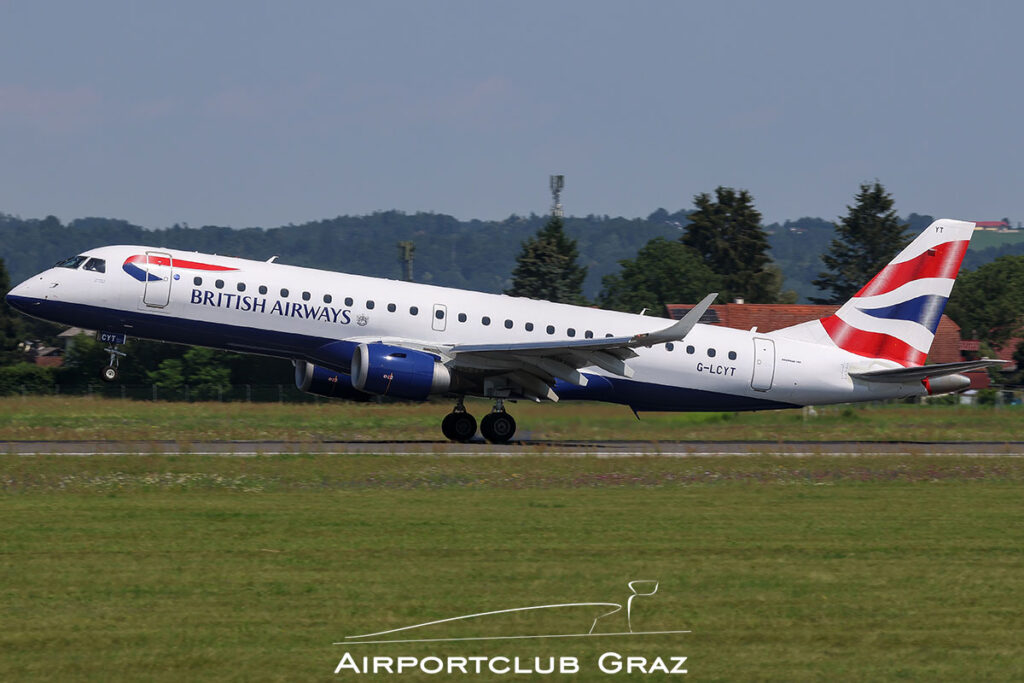 BA CityFlyer Embraer 190 G-LCYT