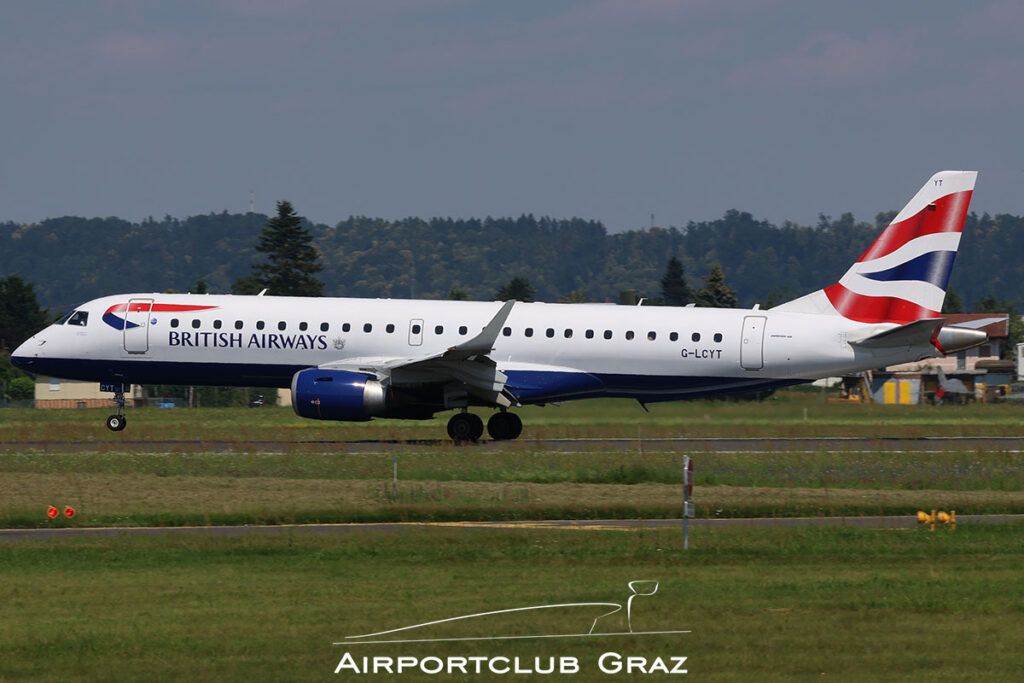 BA CityFlyer Embraer 190 G-LCYT
