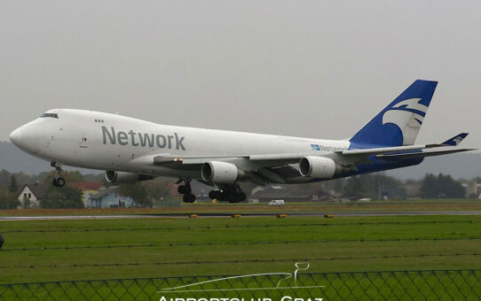 Boeing 747F am Graz Airport
