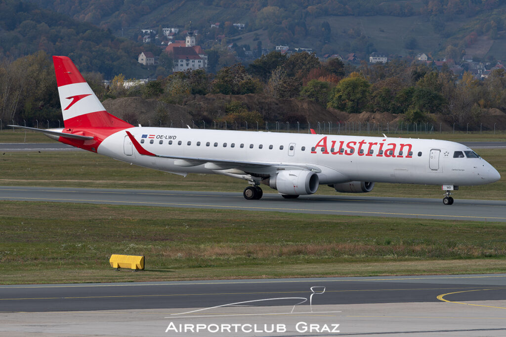 Austrian Airlines Embraer 195 OE-LWD